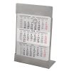 Календарь настольный на 2 года, цвет- серебро, сталь,сетка 25/26год