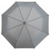 Складной зонт Hard Work, серый,полуавтомат, 3 сложения