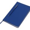 Блокнот А5 «Magnet» soft-touch с магнитным держателем для ручки, синий