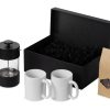 Подарочный набор чайный «Tea break», черный, белый