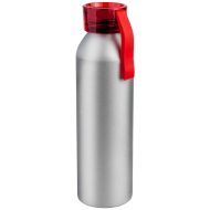 Бутылка для воды VIKING SILVER 650мл., Серебристая с красной крышкой 6141.03