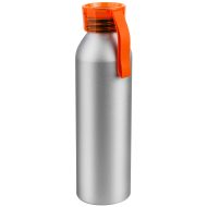 Бутылка для воды VIKING SILVER 650мл., Серебристая с оранжевой крышкой 6141.05