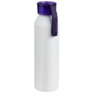 Бутылка для воды VIKING WHITE 650мл., Белая с фиолетовой крышкой 6143.11
